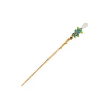 BYTHERE Hairpins Pale Greenish White Jade Women's