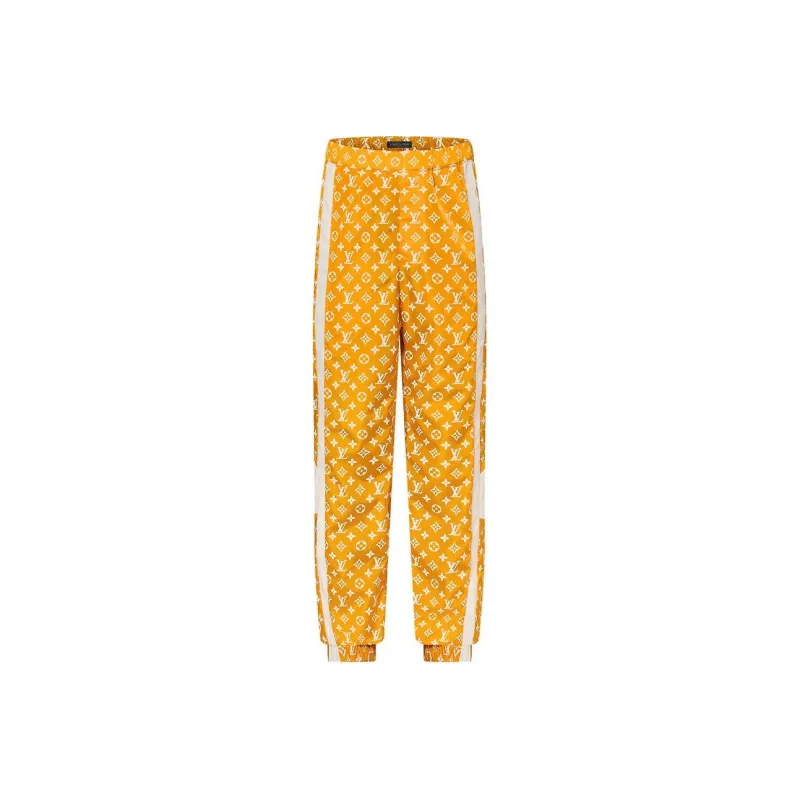 LOUIS VUITTON FW24 Knitted Sports Pants Men's Orange-0