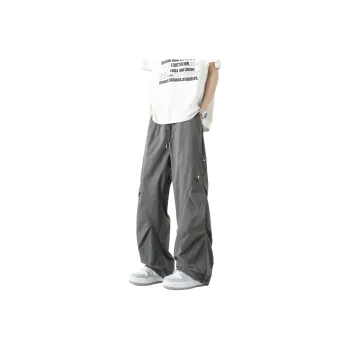 WKOOG Casual Pants Unisex Lime Gray