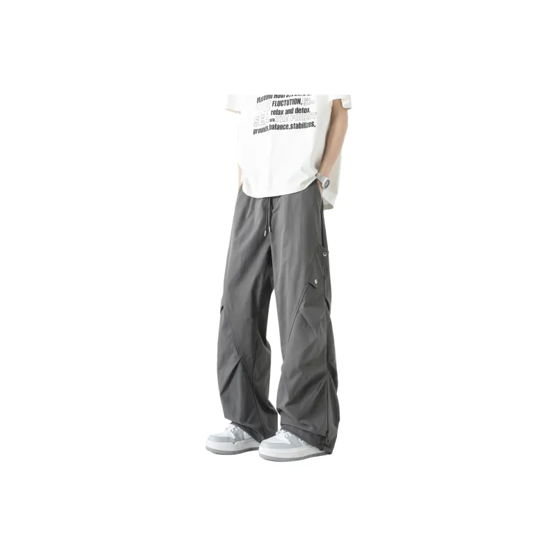 WKOOG Casual Pants Unisex Lime Gray-0