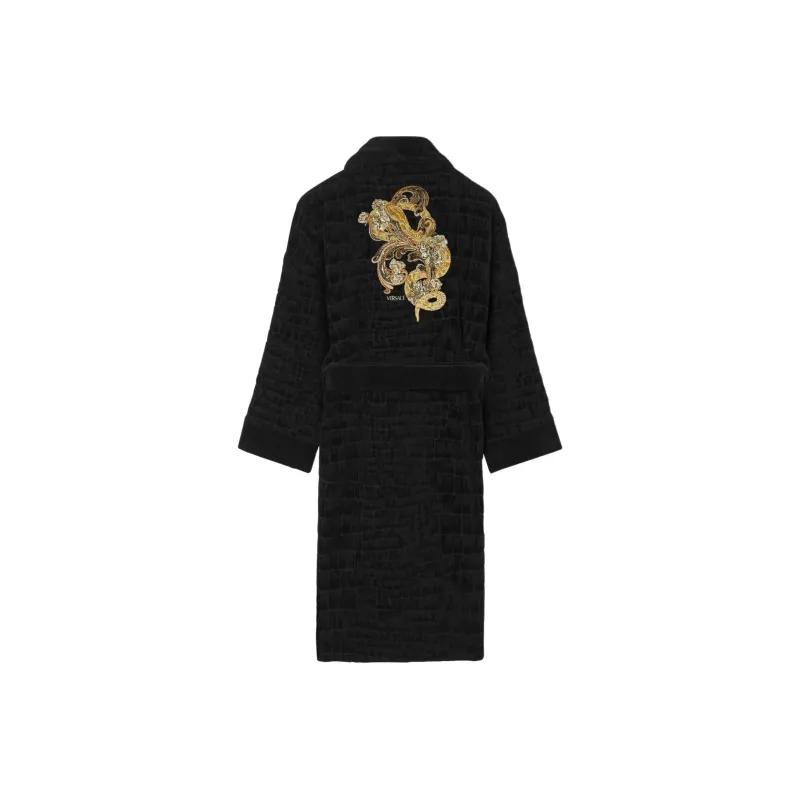 FANSIZHE Bathrobes Unisex Black-1
