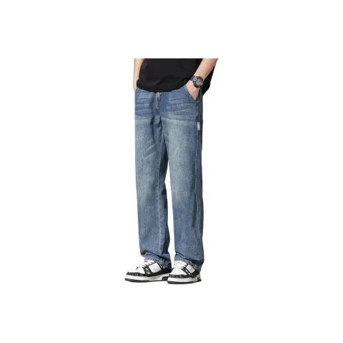 Tonlion Jeans Unisex Vintage Blue