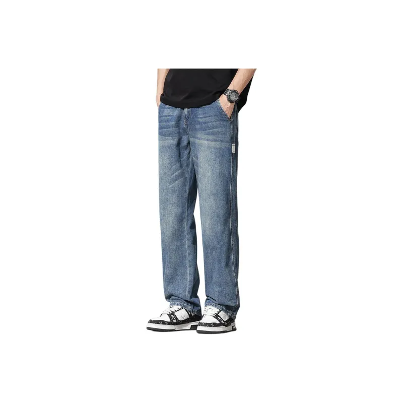 Tonlion Jeans Unisex Vintage Blue-0