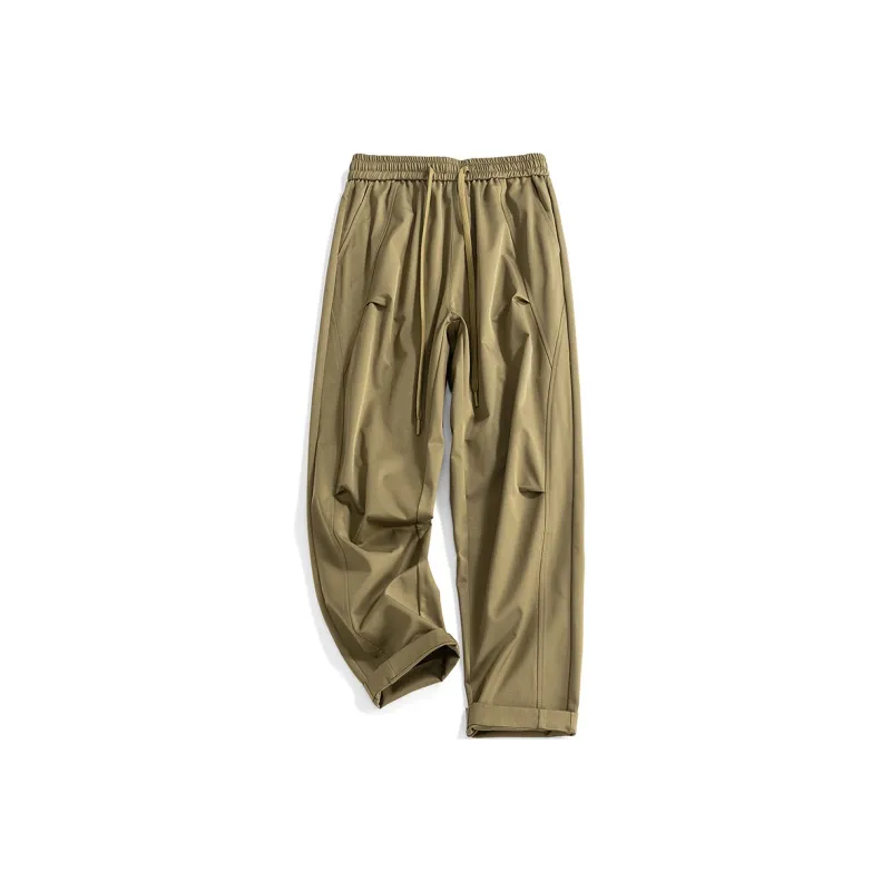 HCHUICHENG Casual Pants Unisex Dark Khaki-14