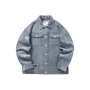 XTEP x SHAOLIN,LIANMINGKUAN Jackets & Coats Men's Stone Texture Gray