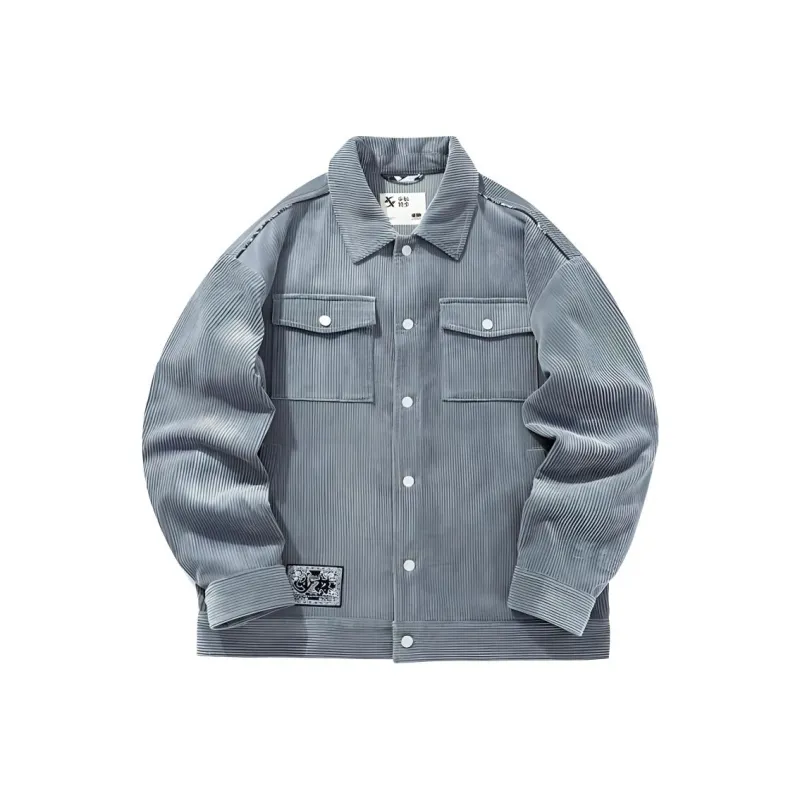 XTEP x SHAOLIN,LIANMINGKUAN Jackets & Coats Men's Stone Texture Gray-0