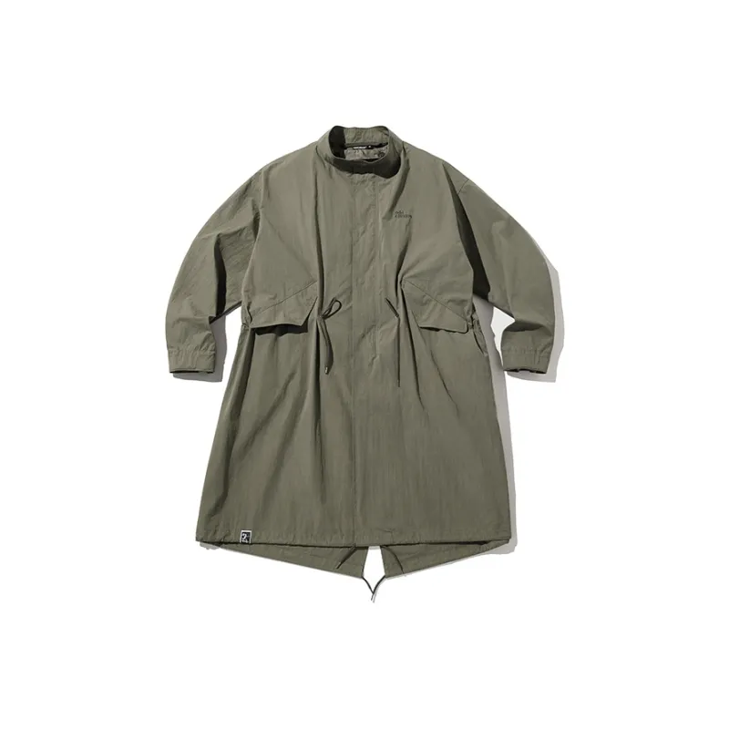 OddCIRKUS FW24 Trench Coat Unisex Olive Green-0