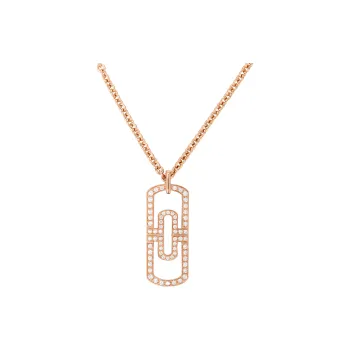 BVLGARI Parentesi Series 18K Rose Gold Necklaces Unisex