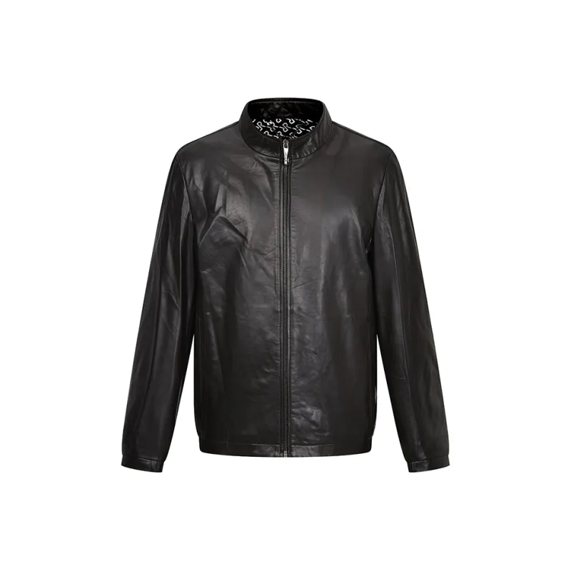 RARE Leather Jacket Men's Black-0