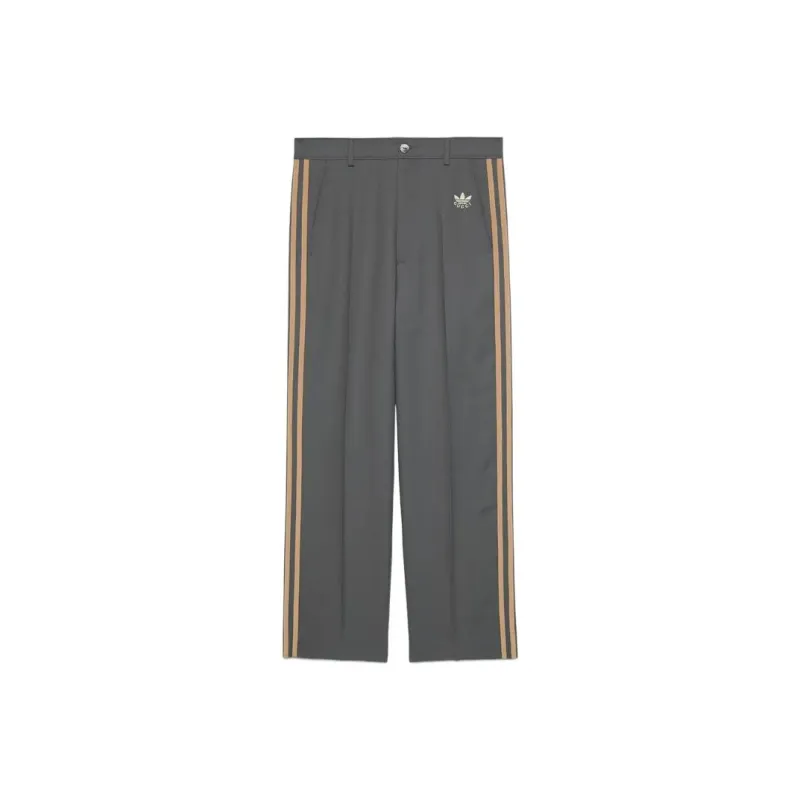 GUCCI GUCCI X ADIDAS SS23 Casual Pants Men's Dark Gray-0