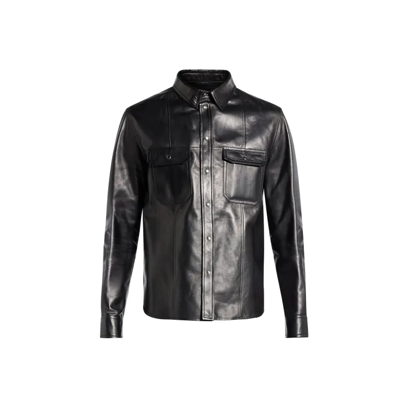 TOM FORD Nappa Western Shirt-0