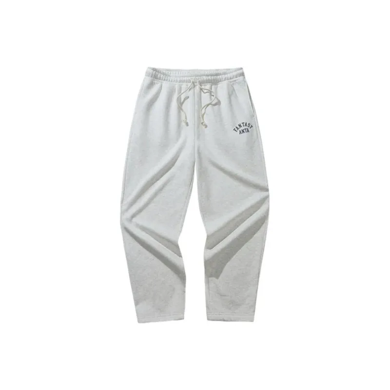 Anta Life Collection Knitted Sweatpants Men's BC01 Gray Heather Gray-0