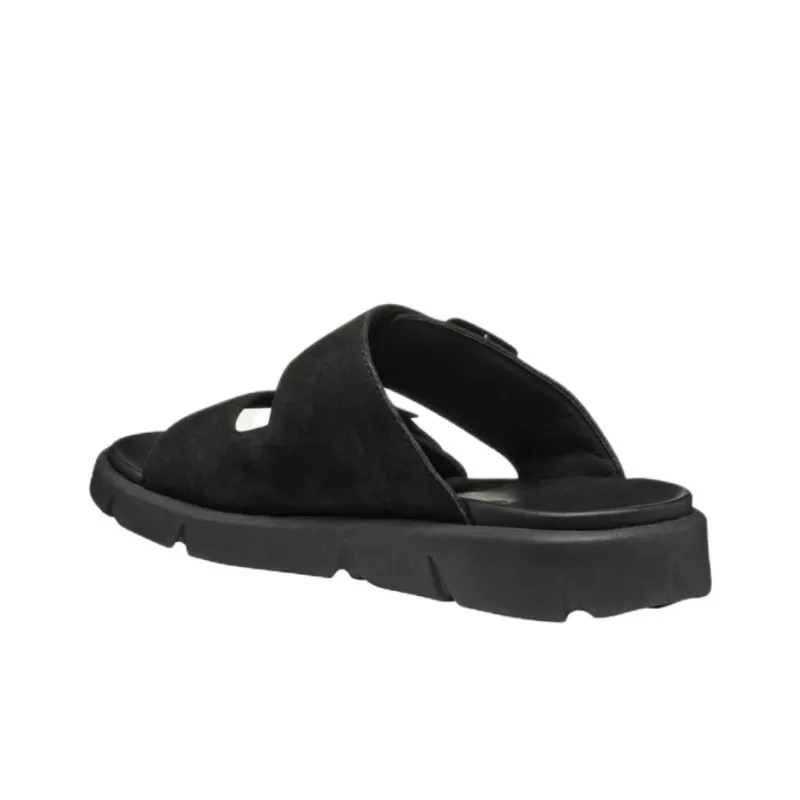 GEOX Xand 2s Abrasion Resistant Slide Slippers Men's Black-3