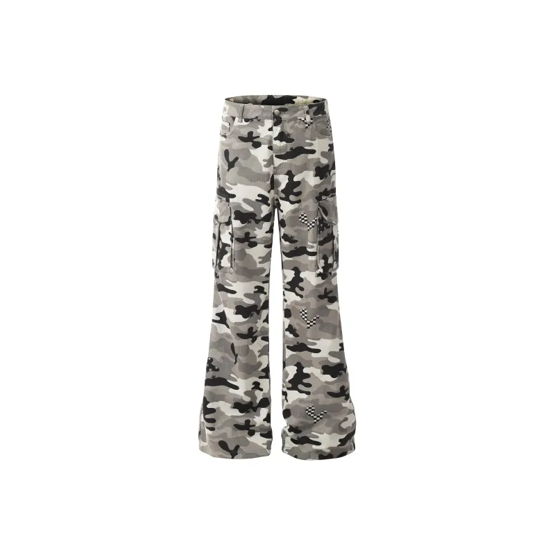 YINLEI Casual Pants Unisex Camouflage-0