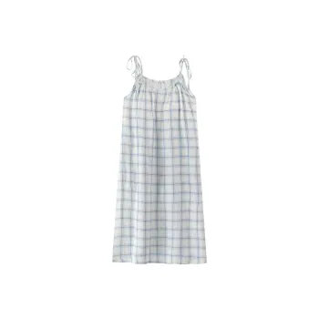 JINXU Nightgown Women's Light Blue