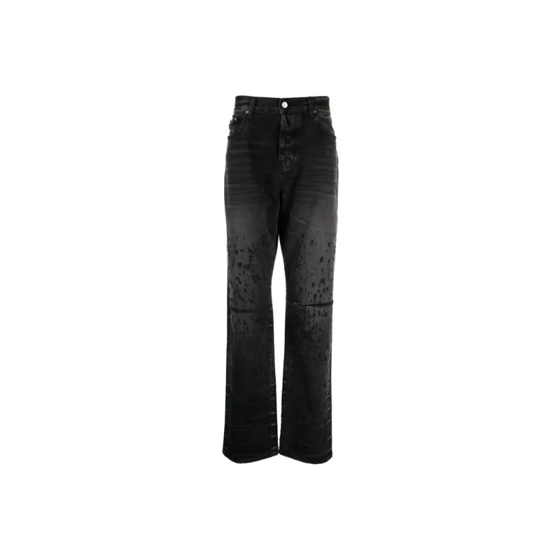 AMIRI Shotgun Distressed Straight Jeans-0