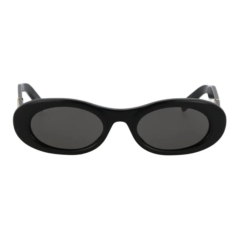 DIOR Acetate Oval Sunglasses Men's Black-1