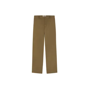 Maison Kitsune Logo Embroidered Straight Leg Chinos