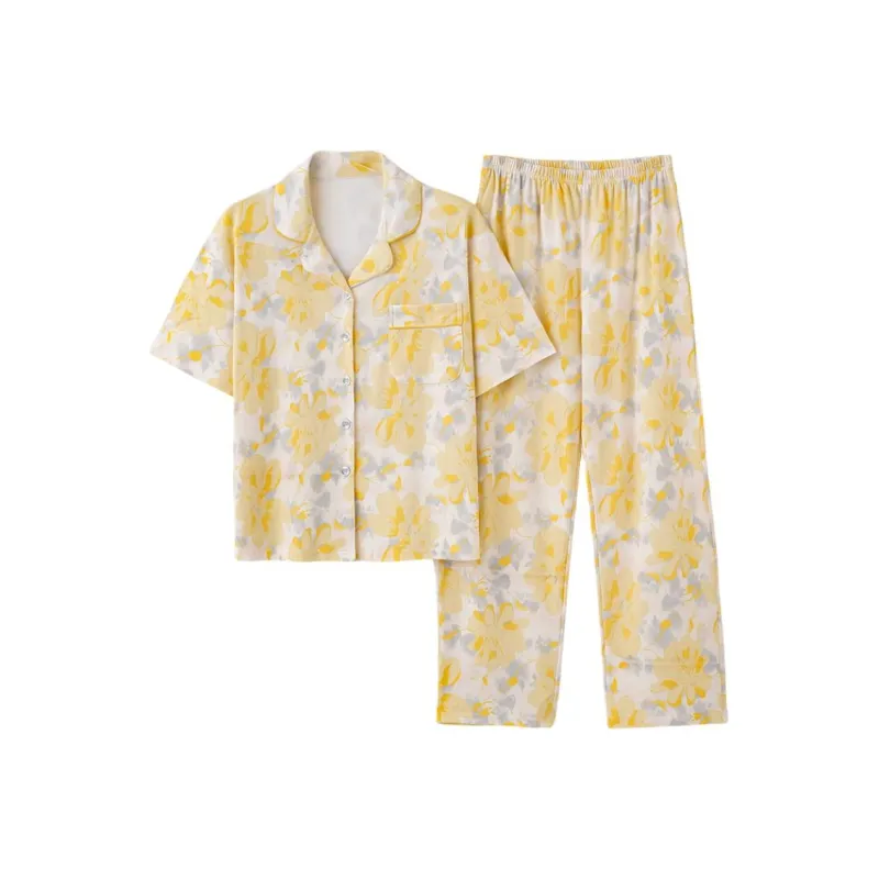 Lan Miao Pajama Set Women's Lemon-0