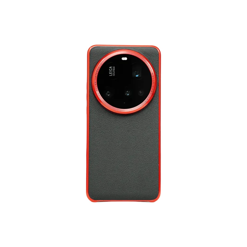 PENGKEXING PC Material Red Gold Plated Leica Phone Cases Compatibility With Xiaomi 15 Ultra Trendy And Cool-2