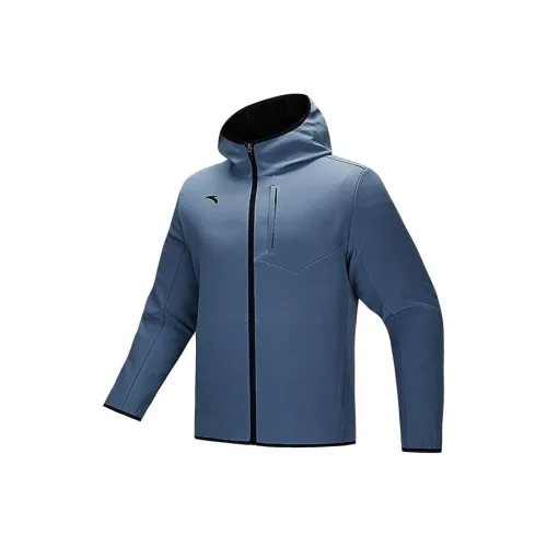 Anta Variety Training Collection Trench Coat Men's Checkerboard Gray