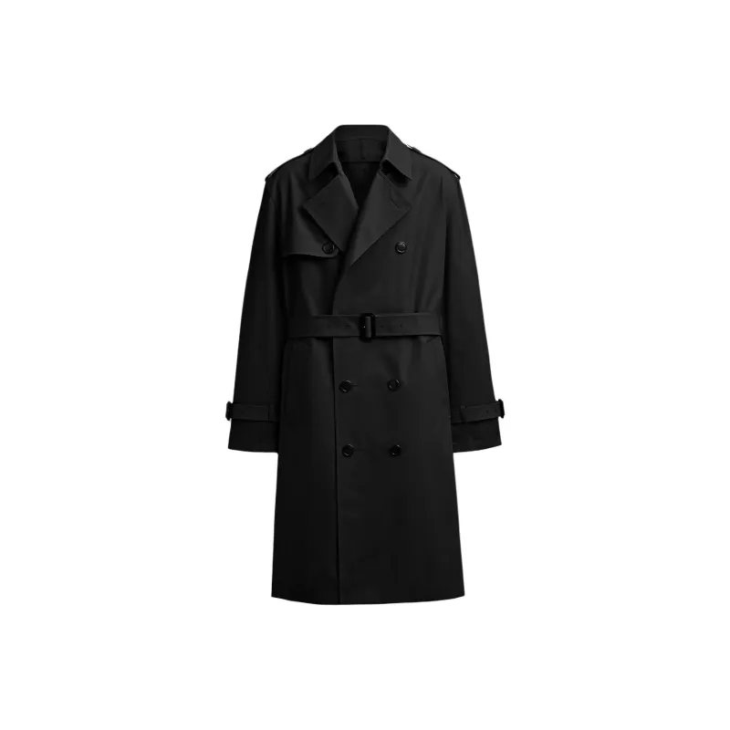 COACH Trench Coats Men Black-0