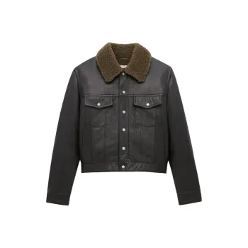 SAINT LAURENT Buttoned Long-Sleeved Short Jacket