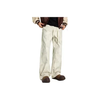 GTRG Casual Pants Unisex Tie Dye Light Gray