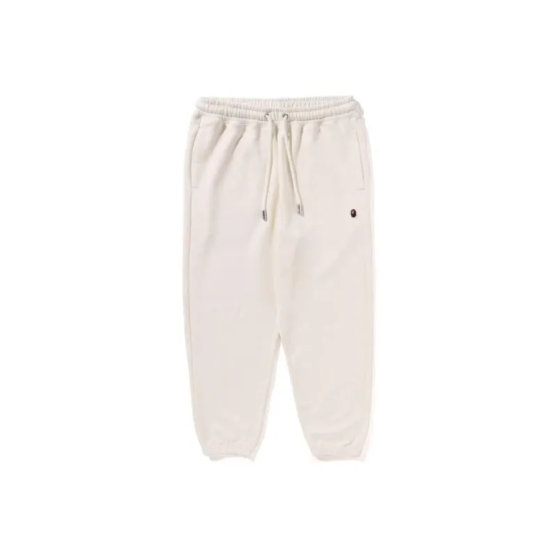 A BATHING APE Logo patch Cotton Blend Track Pants-0