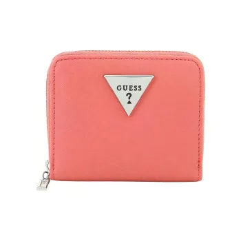 GUESS Polyvinyl Chloride Wallet Small Size Women's Pink