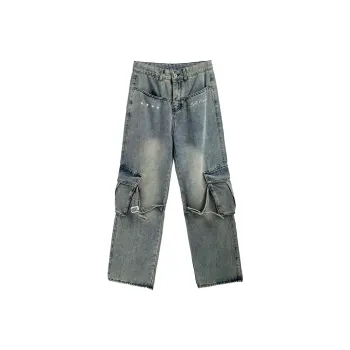MIIOW Jeans Unisex Washed Color