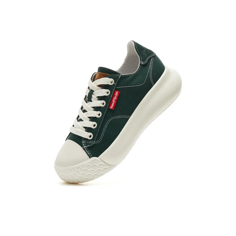 VOBA Anti Slip And Wear Resistant Height Increasing Low Top Canvas Shoes Women's-23