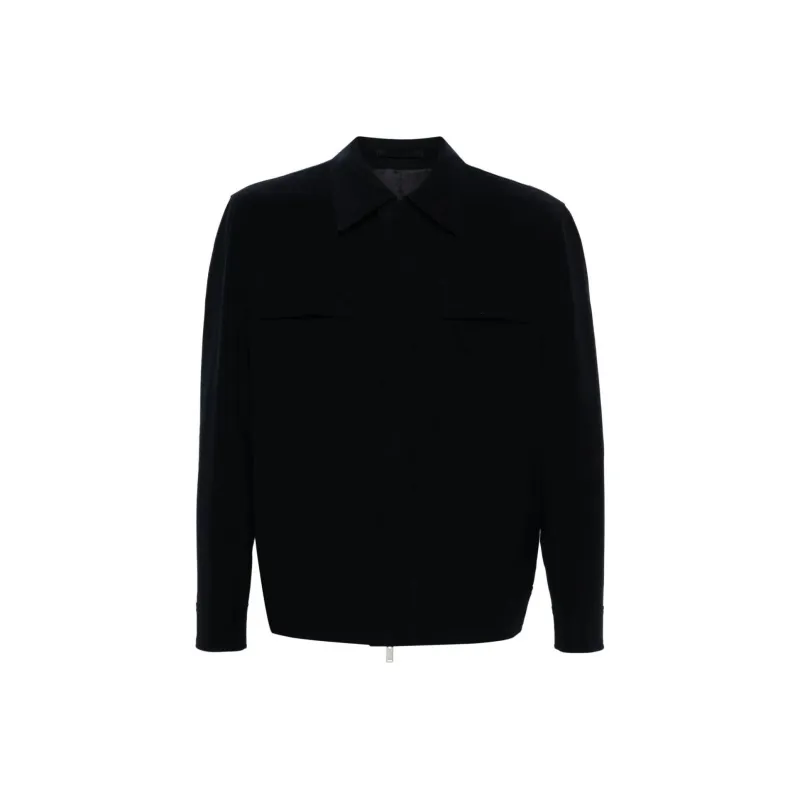 LARDINI Non brushed fleece Shirt Jacket-0