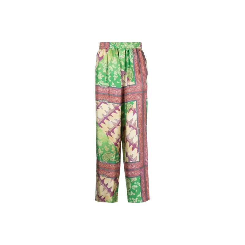 Aries Paisley Print Wide Leg Pants-0