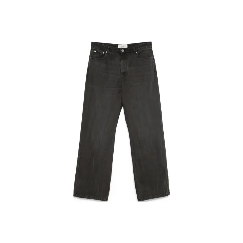AMIPARIS Ami Paris Logo Patch Jeans-0