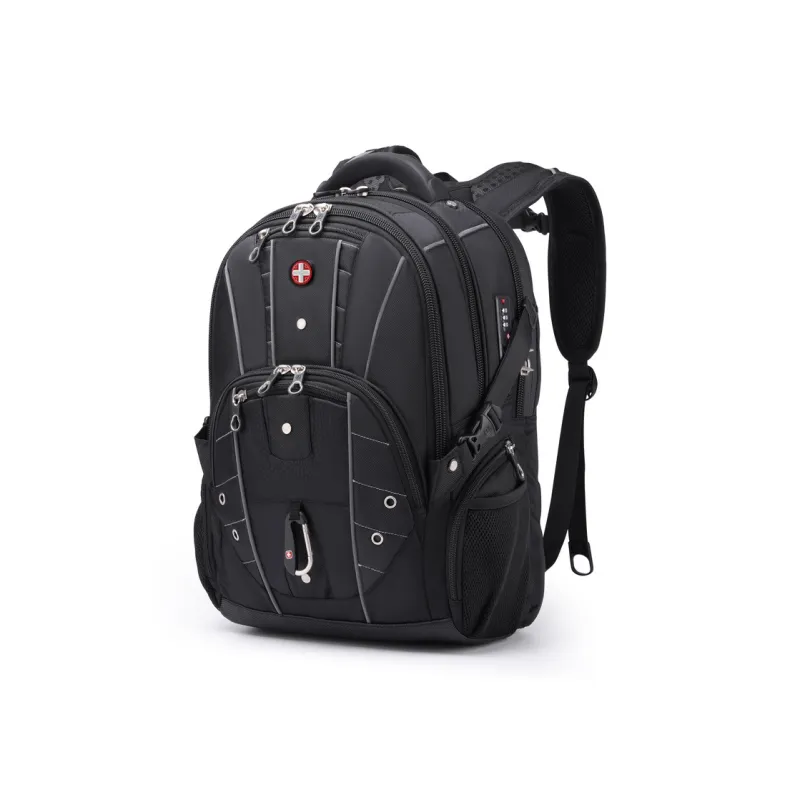 CROSSGEAR Fabric Backpack Unisex Black-1
