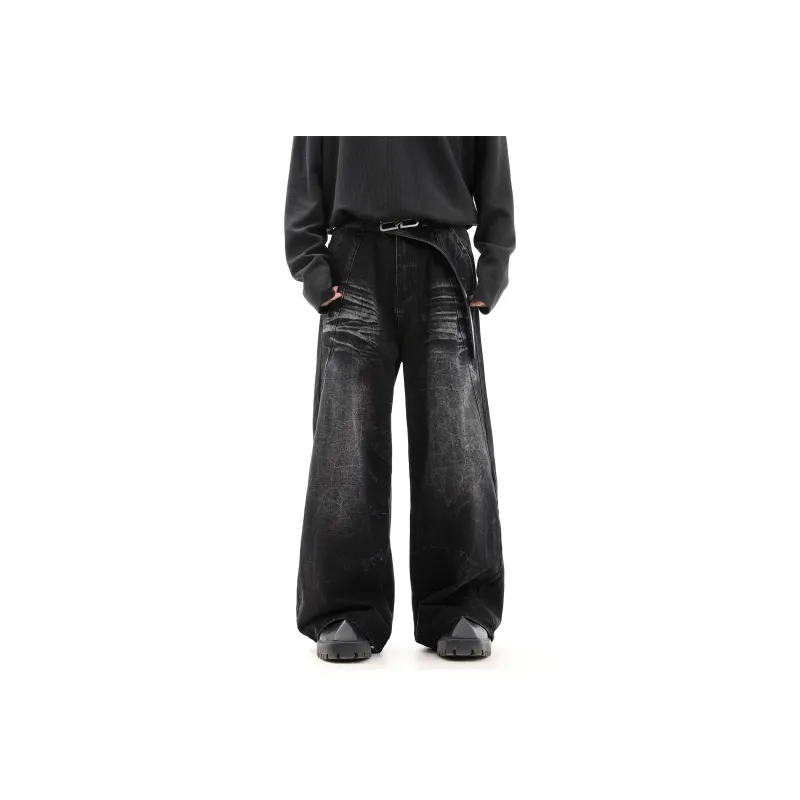CUWU Jeans Unisex Black Gray Color-0
