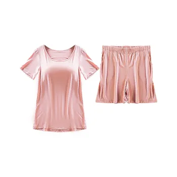 Flowers In Water Pajama Set Women's Dusty Pink