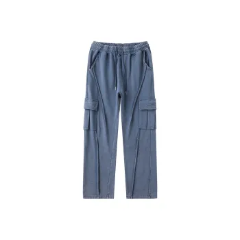 LAMLICKA Casual Pants Unisex Blue