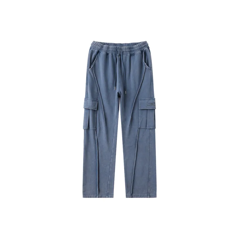LAMLICKA Casual Pants Unisex Blue-0