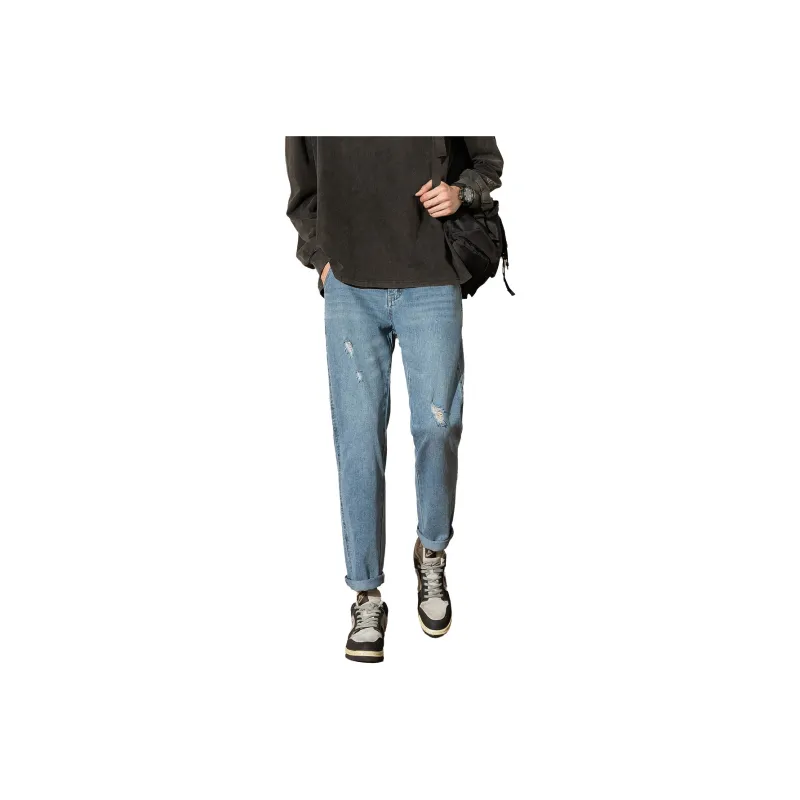 Tonlion Jeans Men's Medium Denim Blue-0