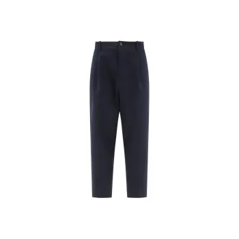 Valentino Mid Rise Pleated Straight Leg Trousers