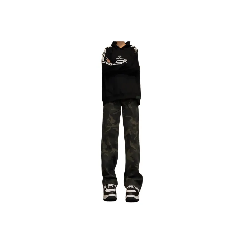 VDNZ Jeans Unisex Green Camouflage-0
