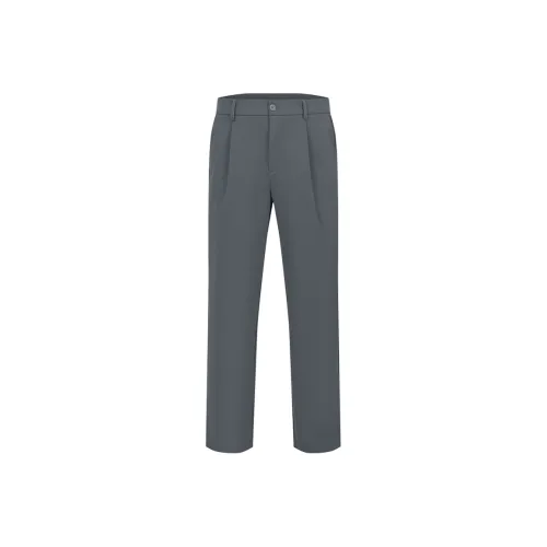 URBAN REVIVO Casual Pants Men's Cool Gray