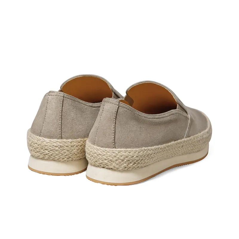 THOM WILLS Casual Versatile Suede Slip on Loafers Men's-3