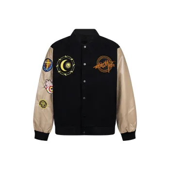 Xmithie Baseball Jacket Unisex Black