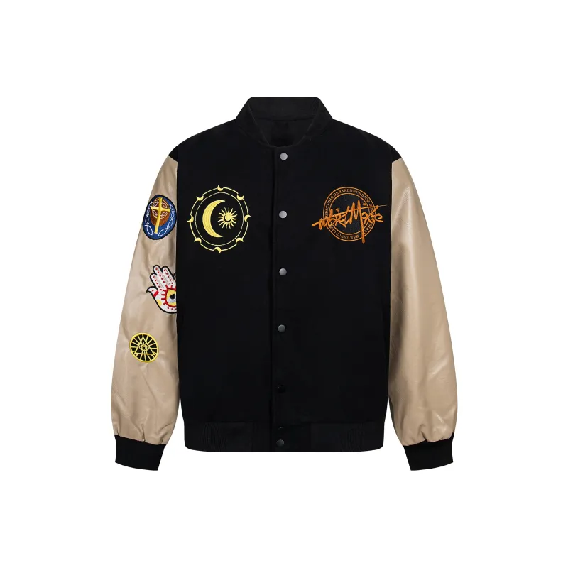 Xmithie Baseball Jacket Unisex Black-0