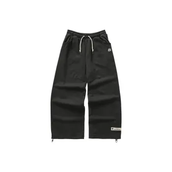 Skechers x Romantic Crown Knitted Sweatpants Unisex Leather Shoes Black