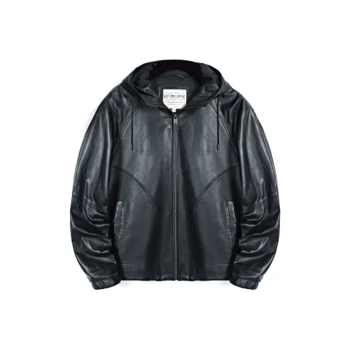 MCS Leather Jackets Men Black