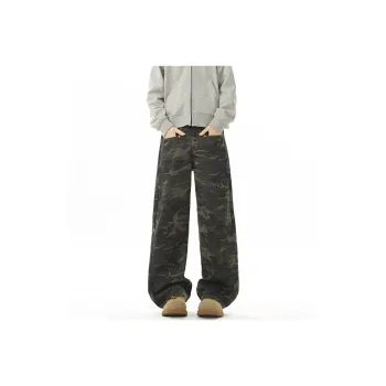 ROOMBOSE Casual Pants Unisex Army Green